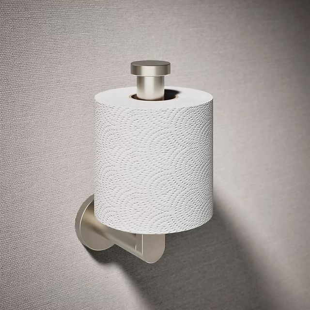 KOHLER® Composed® Vibrant Brushed Nickel Vertical Toilet Paper Holder-1