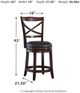Millennium® by Ashley® Porter Rustic Brown Counter Bar Stool-2