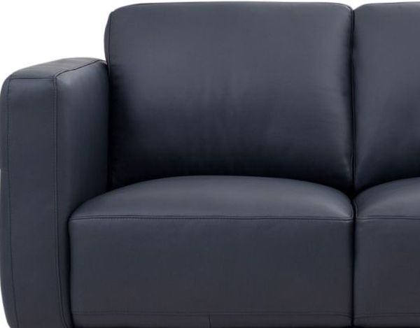 Leather Italia™ Georgetowne Baxter Midnight Blue Loveseat-1