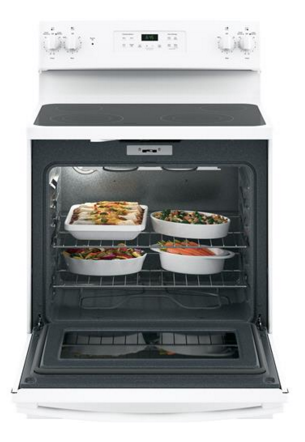 GE® 30" White Free Standing Electric Range-1