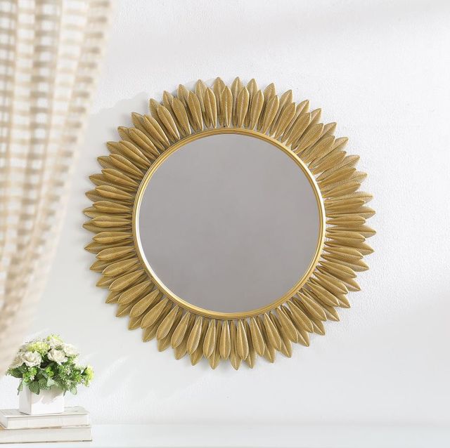 Coaster® Tuscany Gold Sunburst Wall Mirror-4