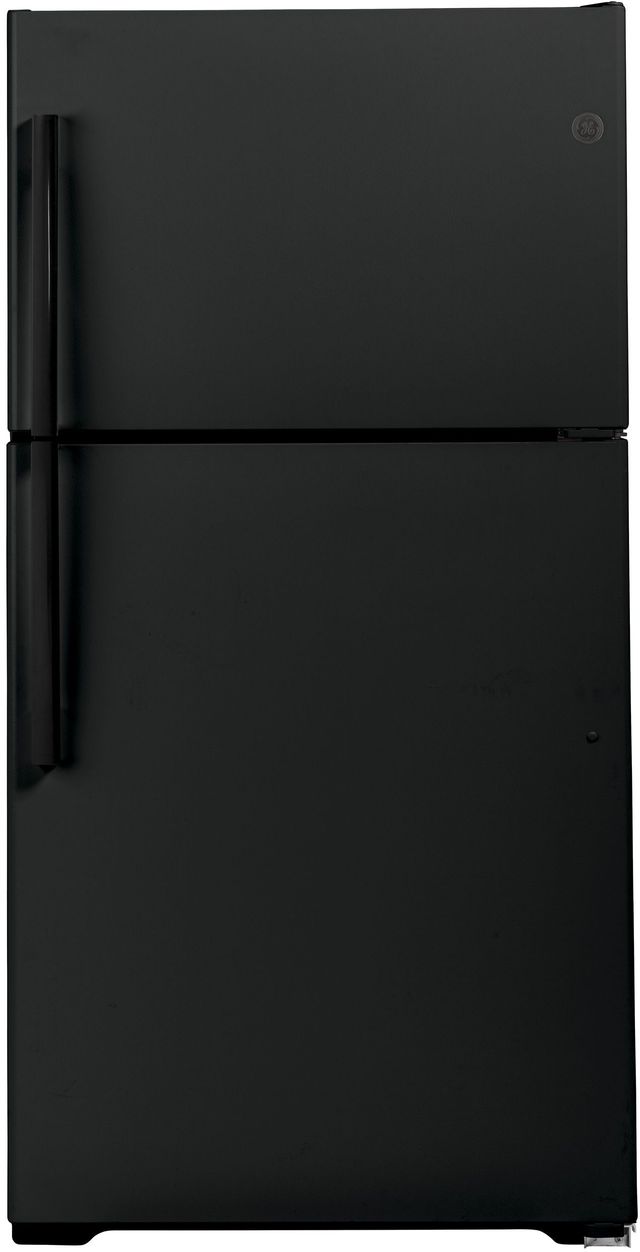 GE® 33 in. 21.9 Cu. Ft. Black Top Freezer Refrigerator-0