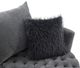 Furniture of America® Sofi Dark Gray Button Tufted Swivel Chair-4