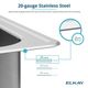 Elkay Celebrity® Brushed Satin 25" x 21-1/4" x 7-1/2" 4-Hole Single Bowl Drop-In Sink-2