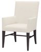 Hooker® Furniture Driftwood Burnt Timber/Lovegood Bisque Upholstered Dining Arm Chair-2
