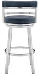 Armen Living Madrid Blue 26" Counter Stool-1