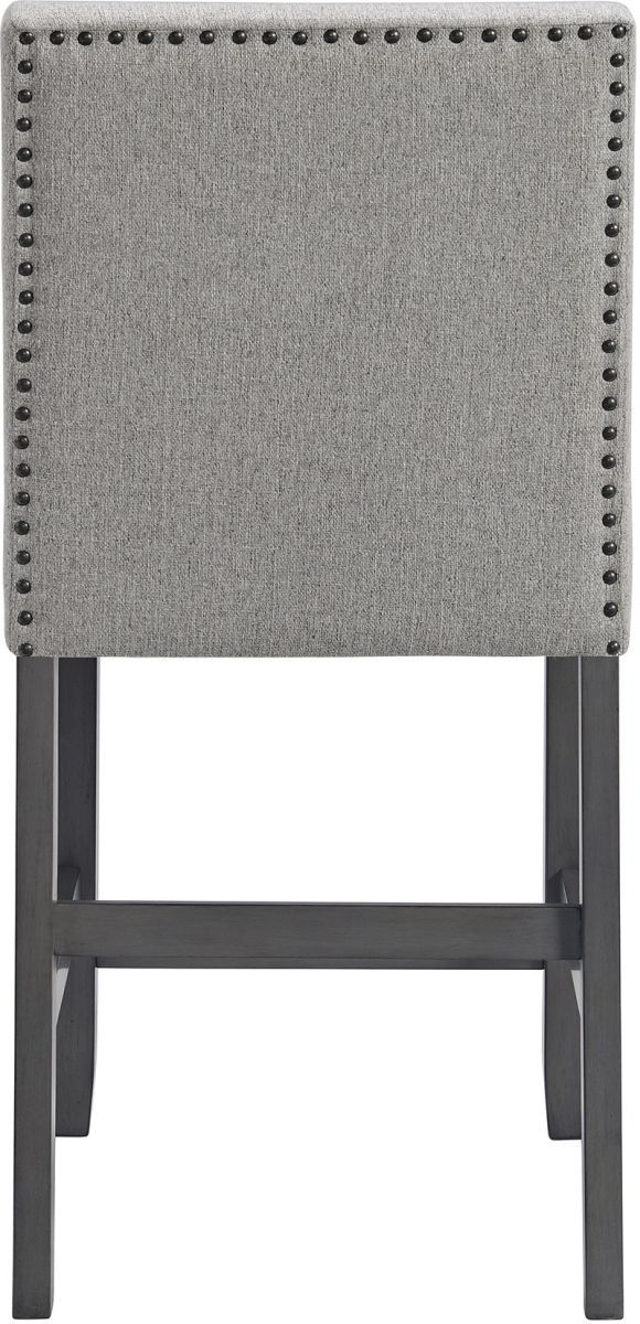 Elements International Seneca Gray Counter Side Chair-2