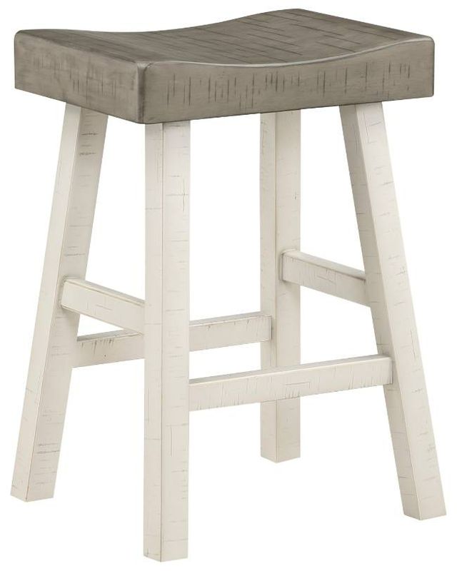 Homelegance® Caspian Coffee/White Counter Stool-0