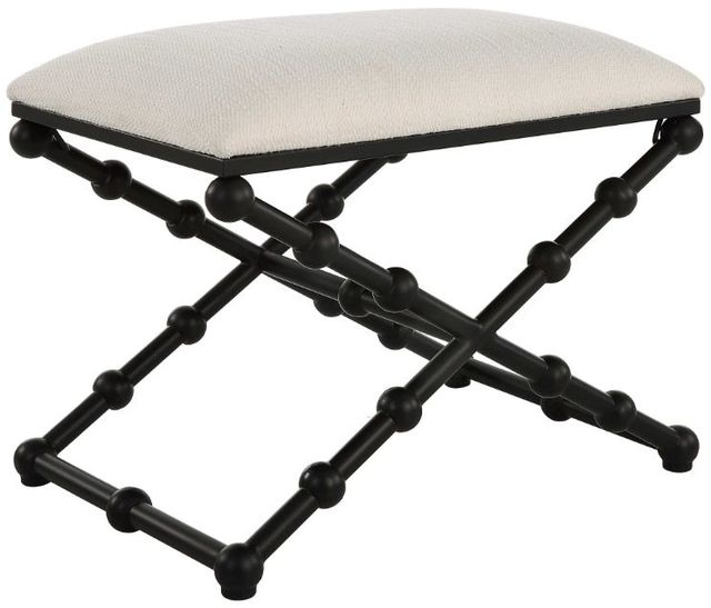 Uttermost®  Iron Satin Black Drops Small Bench-0