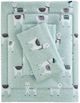 Olliix by True North by Sleep Philosophy Cozy Flannel Seafoam Llama Twin Cotton Printed Sheet Set-0