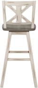 Mazin Furniture Amsonia Distressed Gray/White Gray Swivel Bar Chair-3