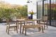 Signature Design by Ashley® Janiyah Light Brown Wooden Outdoor Dining Bench-4
