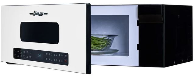 Unique® Appliances Classic Retro 1.2 Cu. Ft. Marshmallow White Over The Range Microwave-2