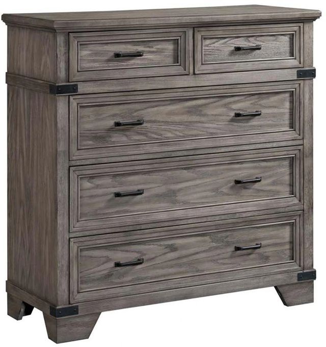 Intercon Forge Wire Brushed Steel Gray Media Chest-0