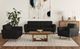 Elements International Sonata Ling Dian Black Loveseat-1