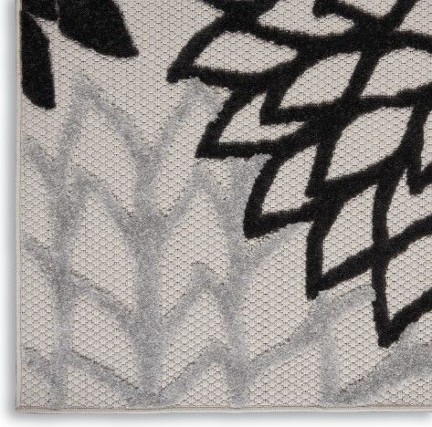 Nourison Home™ Aloha Black White 5'x8' Area Rug-3
