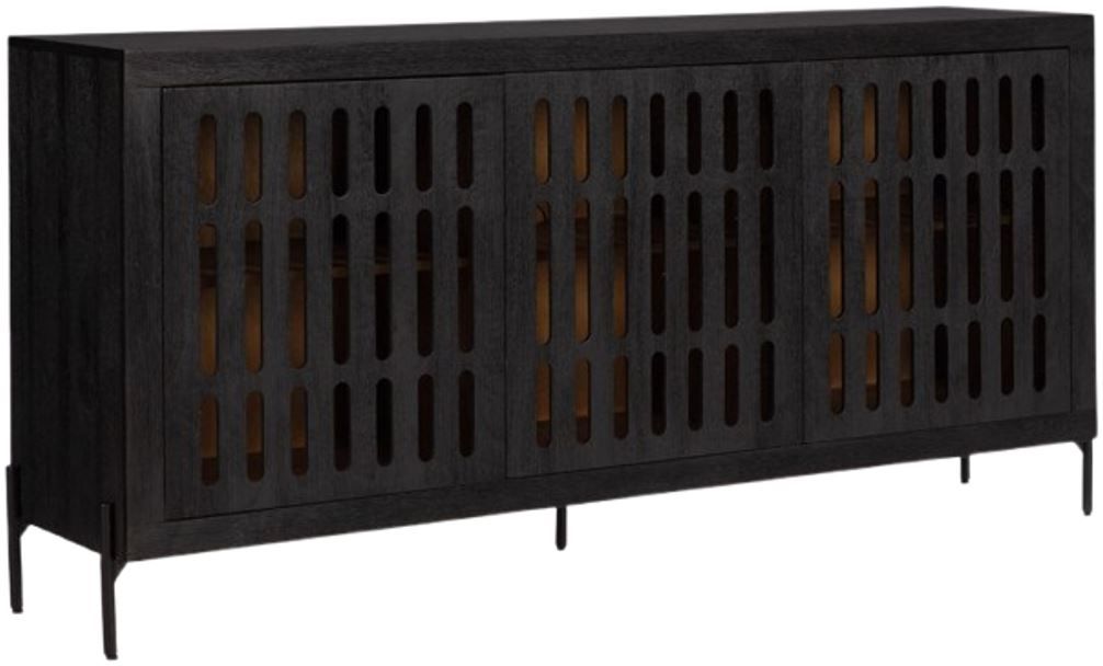 Signature Design by Ashley® Vallisburg Black/Natural Accent Cabinet