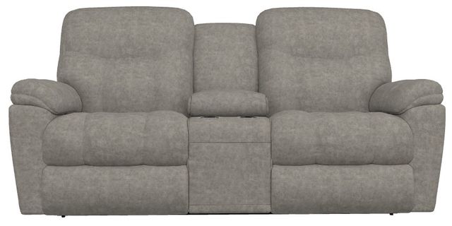 La-Z-Boy® Morrison Charcoal Manual Reclining Loveseat with Console-1