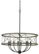 Cal® Lighting & Accessories Modica Distress Ivory Chandelier-0