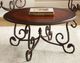 Steve Silver Co.® Crowley Dark Cherry Cocktail Table with Metal Base-0