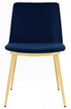 Armen Living Messina 2-Piece Blue Dining Chairs-1