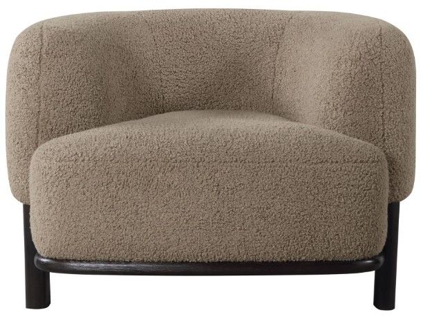 Coaster® Lawler Mushroom Upholstered Barrel Back Accent Chair-1