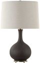 Uttermost® Rimini Matte Black Glaze Table Lamp-3