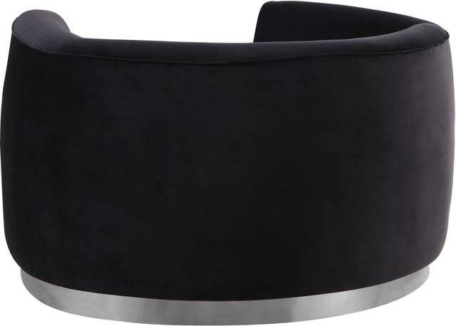 Meridian Furniture Julian Black/Chrome Velvet Chair-1