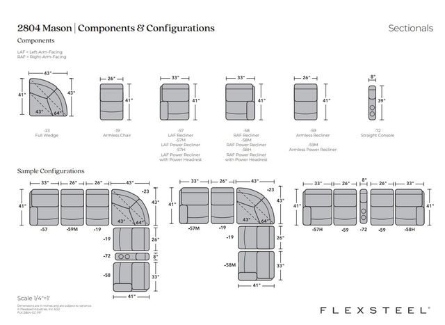 Flexsteel® Customizable Mason 6-Piece L-Shape Power Reclining Sectional with Power Headrests -1