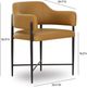 TOV Furniture Sezanne Matte Black/Tan Dining Chair-2