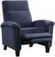 Mazin Furniture Weiser Blue Push Back Reclining Chair-1
