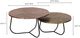 Moe's Home Collection Cross Section 2-Piece Brass Nesting Tables Set-4