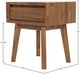LH Home Gia Warm Pecan 1-Drawer Nightstand -1