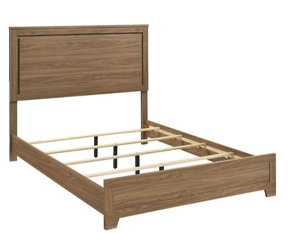 Furniture of America® Panelli Walnut King Panel Bed-1