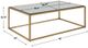 Uttermost® Bravura Glass Top Coffee Table with Brushed Gold Frame-2