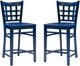 Linon Luna 2-Piece Navy Counter Stool-0