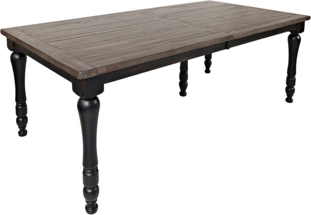 Jofran Inc. Madison County 7-Piece Vintage Black Dining Table Set-2