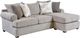 Fusion Furniture Kittery Pewter 2-Piece Right-Arm Facing Sectional Sofa with Chaise-0