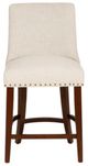 Powell® Auden Beige/Natural Espresso Counter Stool-3