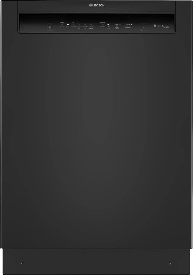 Bosch® 300 Series 24" Black Top Control Built-In Dishwasher-0