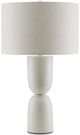 Currey & Company Linz Natural/White Table Lamp-1