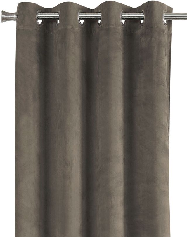 Monarch Specialties Inc. 2-Piece Taupe 52" x 84" Room Darkening Curtain Panel Set-3