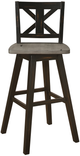 Homelegance® Amsonia Black/Distressed Gray Pub Height Chair-4