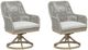 Signature Design by Ashley® Seton Creek 2-Piece Gray Aluminum/Resin Outdoor Dining Swivel Chair-0