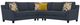 Jackson Furniture Foley 3-Piece Lead L-Shape Sectional-4
