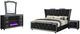 Coaster® Lorient 4-Piece Black California King Panel Bedroom Set-0