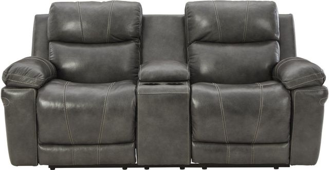 Signature Design by Ashley® Edmar 3-Piece Charcoal Power Reclining Living Room Seating Set-2