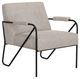 International Furniture Direct Lotus Gray/Matte Black Chair-0