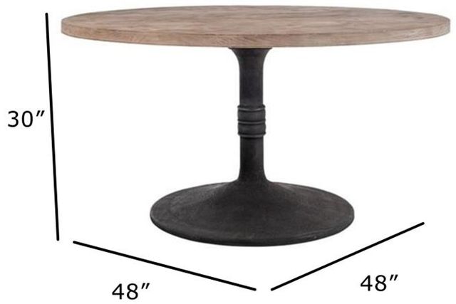 Nest Home Collections Sadie Medium Gray 48" Counter Table with Iron Base-2