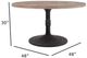 Nest Home Collections Sadie Medium Gray 48" Counter Table with Iron Base-2